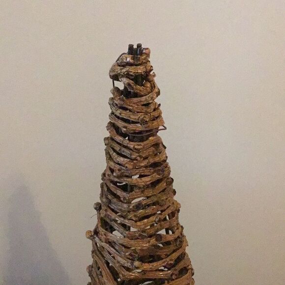 Christmas tree with twine rustic berries Xmas natural boho décor decoration - Picture 2 of 4